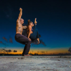SlacroDuo in an AcroYoga Pose