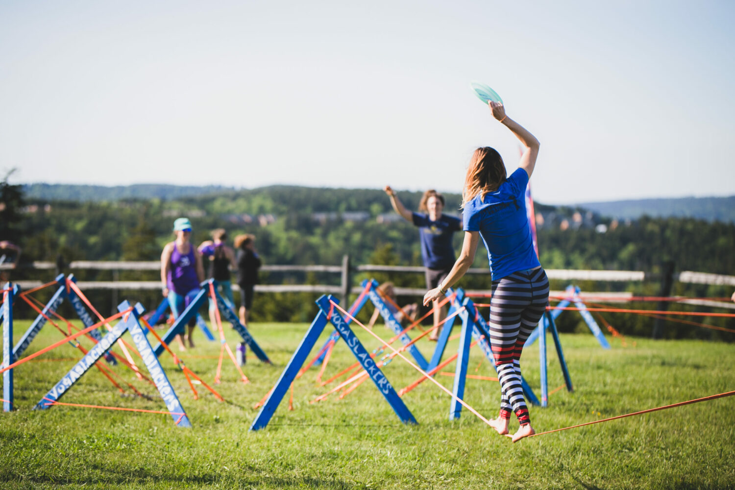 YogaSlackers Slackline Setup