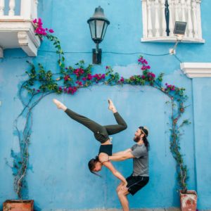 YogaSlackers Teachers Aaron McGarity and Sarah Kat