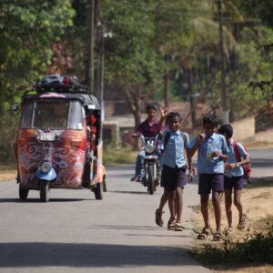 Driving a Rickshaw