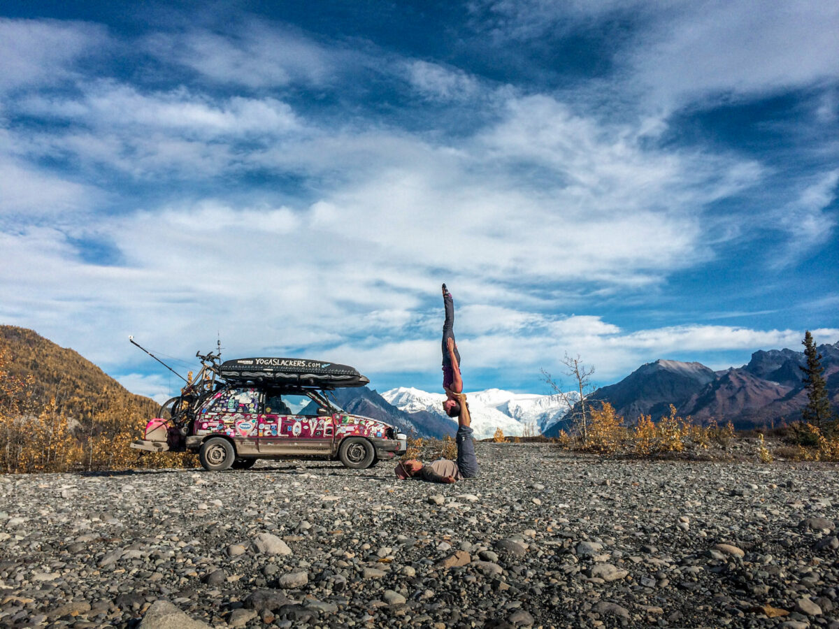 Sam and Raquel, AcroYoga in Alaska