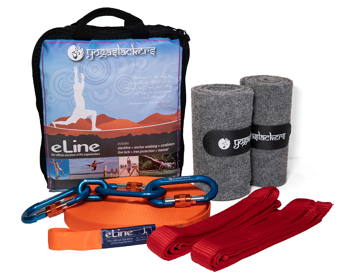 eLine Slackline Kit: designed for slacklining and yoga