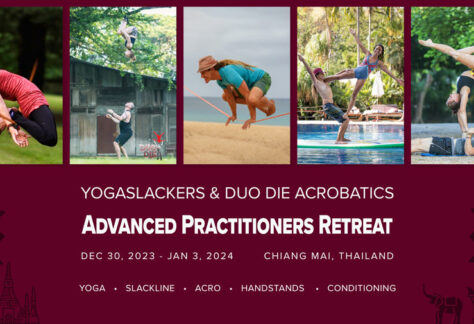 YogaSlackers and Duo Die Acrobatics Advanced Practitioners Retreat